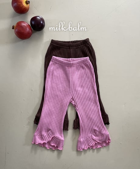 20[予約]milkbalm momo scallop pants
