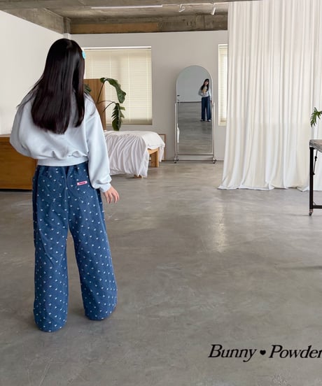 48[予約]bunny powder lovely denim pants