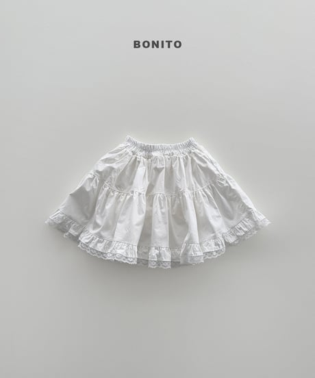 48[予約]bonito lace culotte skirt