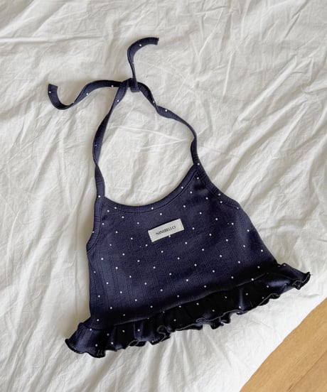 14[予約]ninibello vivi eyelet halter neck top