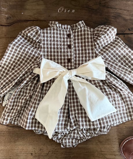 40[予約]OREN cocobell apron suit