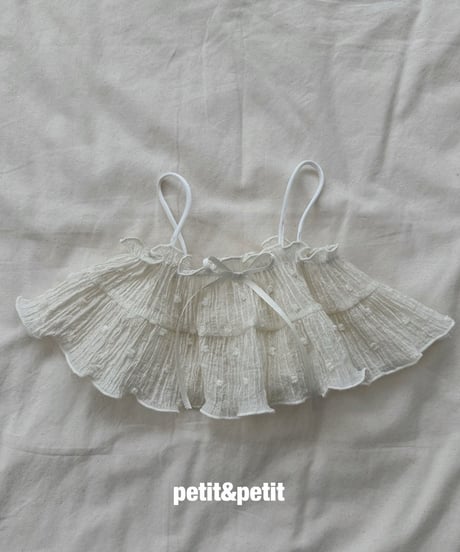 19[予約]petit&petit cream puff bustier