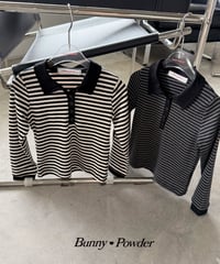 37[予約]bunny powder woni collar tee