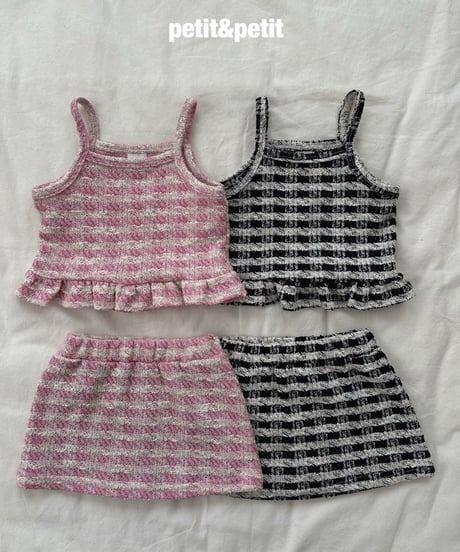 49[予約]petit&petit tweed set