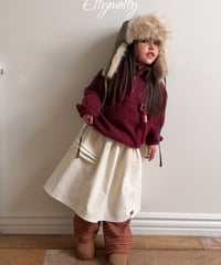 43[予約]ELLYMOLLY pompom corduroy skirt