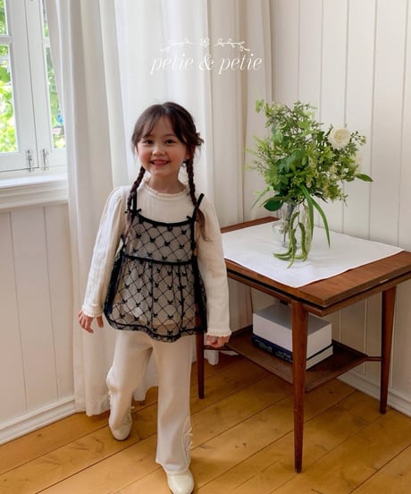 38[予約]petit&petit lael lace trumpet pants
