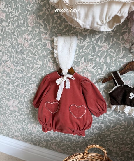 55[予約]marron lace fur headband