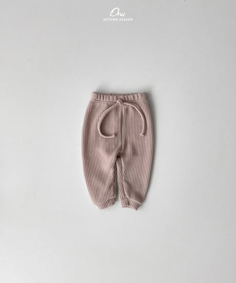 7[予約]onu rib slim pants