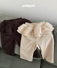 31[予約]petit&petit cancan corduroy pants