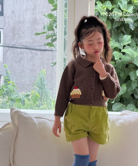 51[予約]ninibello cupcake knit cardigan