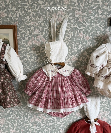 47[予約]marron chapel suit(6-18m)