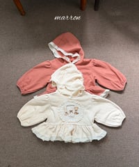 13[予約]marron toto hood shirt(XS-L)