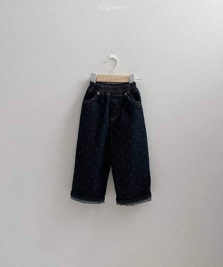 31[予約]digreen dot denim pants