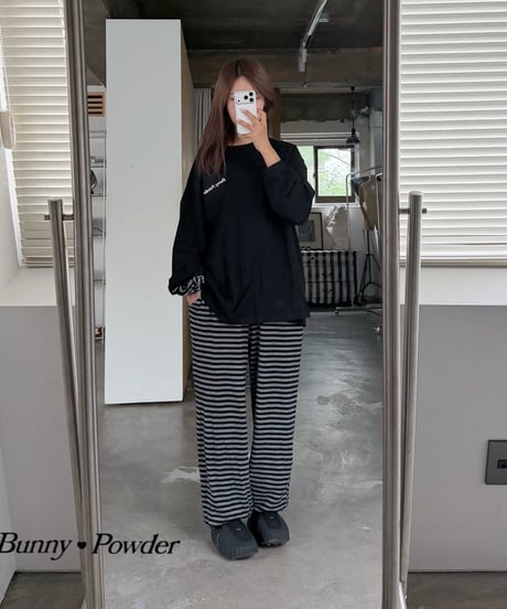 68[予約]bunny powder knit scrunchie