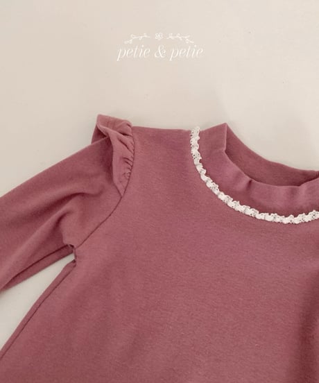 13[予約]petit&petit anderson frill turtleneck t