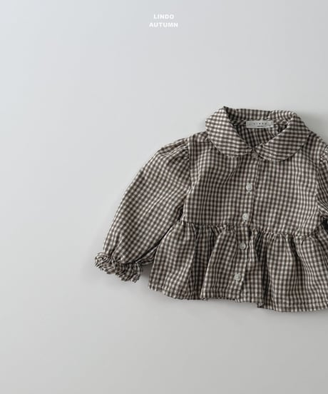 2[予約]LINDO sweet plaid blouse