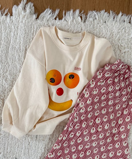 6[予約]nightbebe fruit long sleeve tee