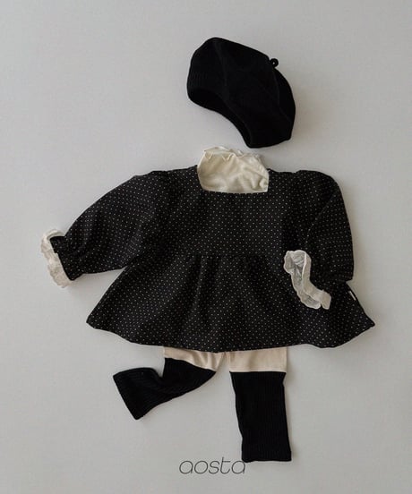 30[予約]Aosta milk dot blouse