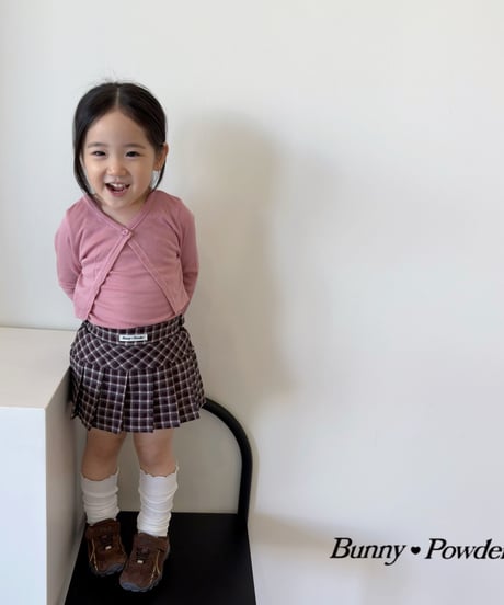 57[予約]bunny powder mocha skirt