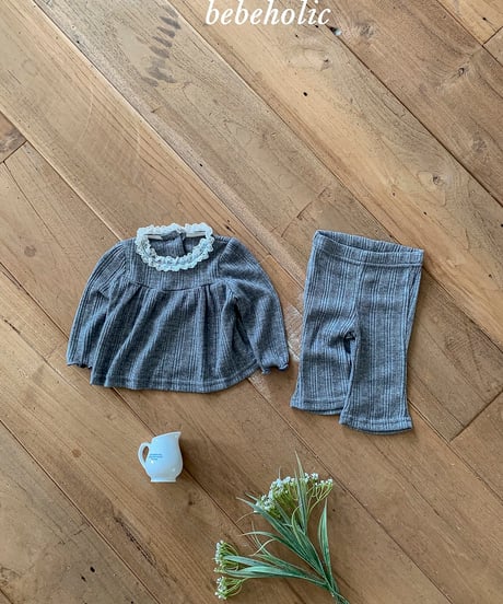 19[予約]bebeholic morning shirring set