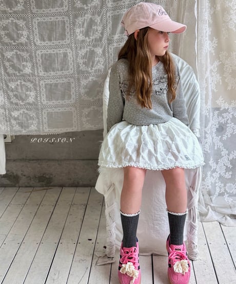 18[予約]poisson eyelet frill t-shirt
