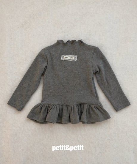 31[予約]petit&petit bella ribbed cancan t