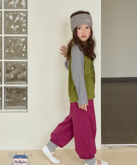 2[予約]Mollybin vintage raglan shirts(cherry)