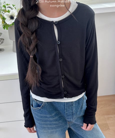 79[予約]matilda&lee button cardigan