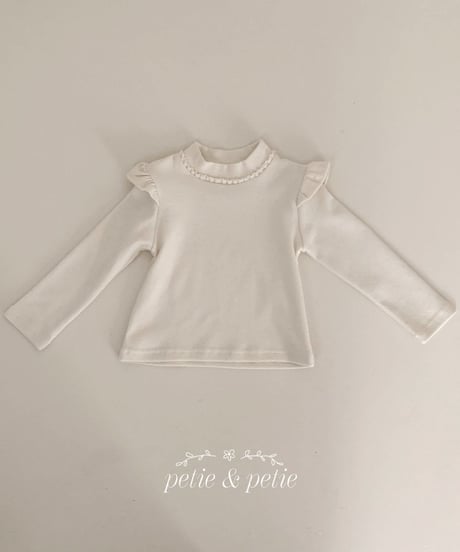13[予約]petit&petit anderson frill turtleneck t