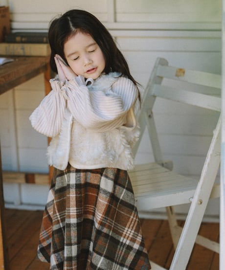 23[予約]mon Atelier celim check skirt