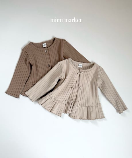 15[予約]mimi market snow frill cardigan