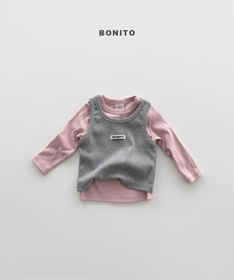 2[予約]bonito color rib tee