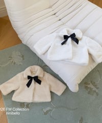 51[予約]ninibello classic fur jacket(ribbon set)