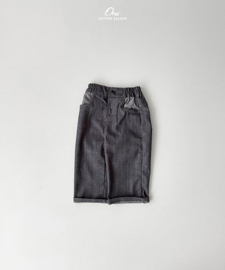 30[予約]onu stitched denim pants