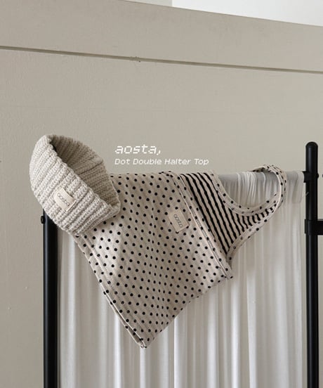 52[予約]Aosta choco chip halter neck
