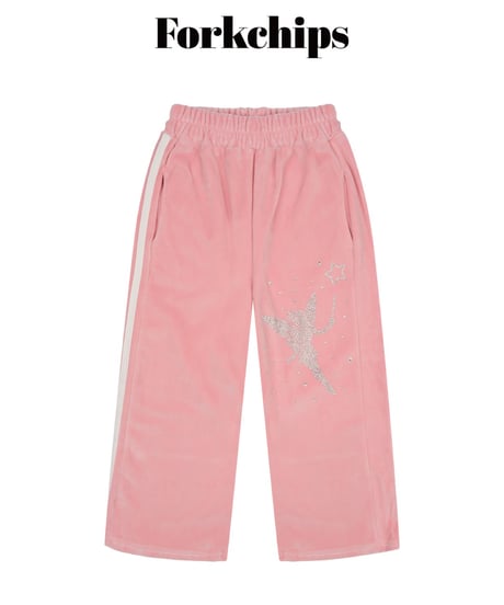 5[予約]FORKCHIPS oops velour pants