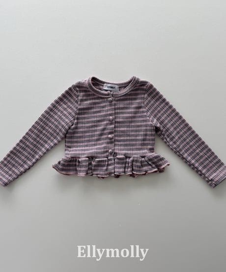 33[予約]ELLYMOLLY loen frill cardigan