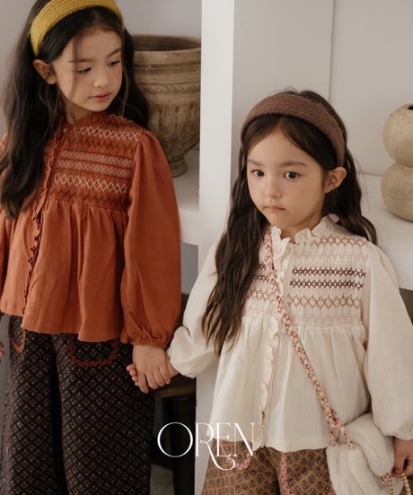 2[予約]OREN merci smoke blouse