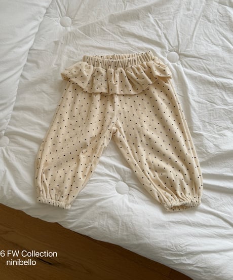 23[予約]ninibello arm terry frill bloomers