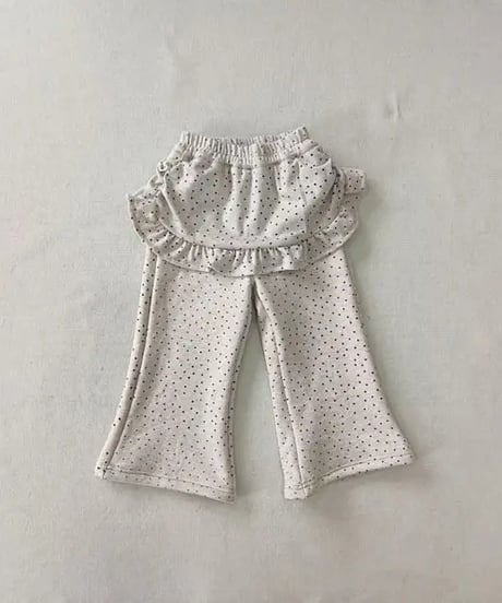 51[予約]aiai fine dot frill skirt leggings
