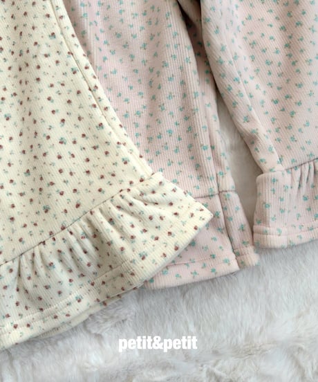 29[予約]petit&petit mink flower frill pants