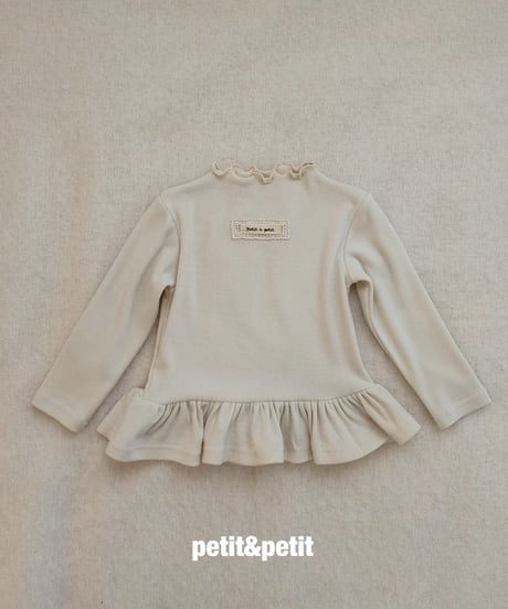 31[予約]petit&petit bella ribbed cancan t