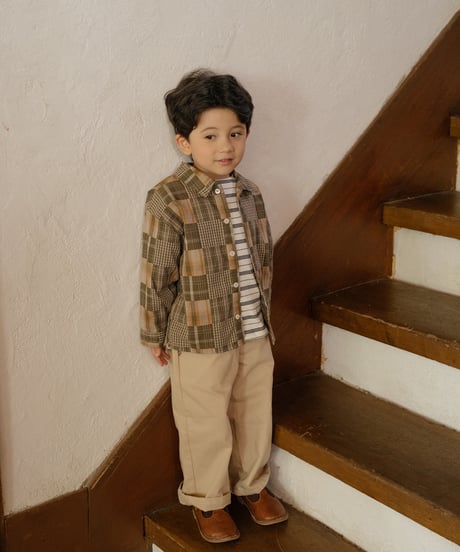 23[予約]OREN oliver patchwork shirt
