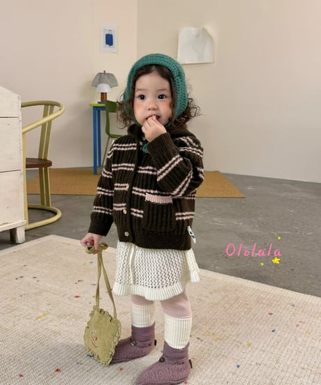 7[予約]ololala cream rib leggings