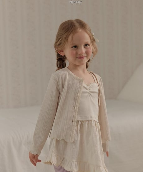 25[予約]melikey ballet frill sleeveless ops