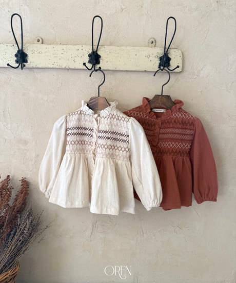 2[予約]OREN merci smoke blouse