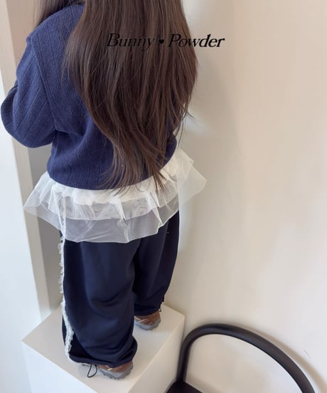 66[予約]bunny powder layering skirt