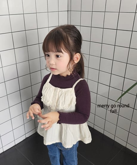 8[予約]merry go round nut frill sleeveless