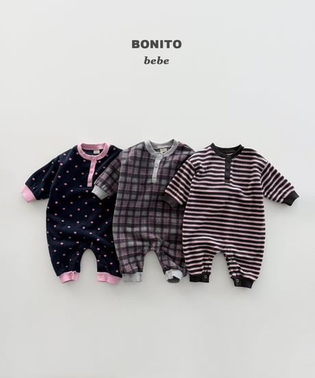 60[予約]bonito pink series suit(6-18m)
