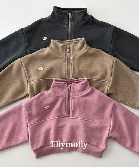 31[予約]ELLYMOLLY arch pig half zip